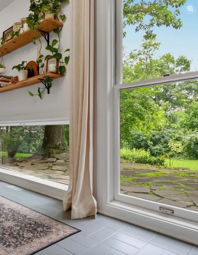 Window and garden view